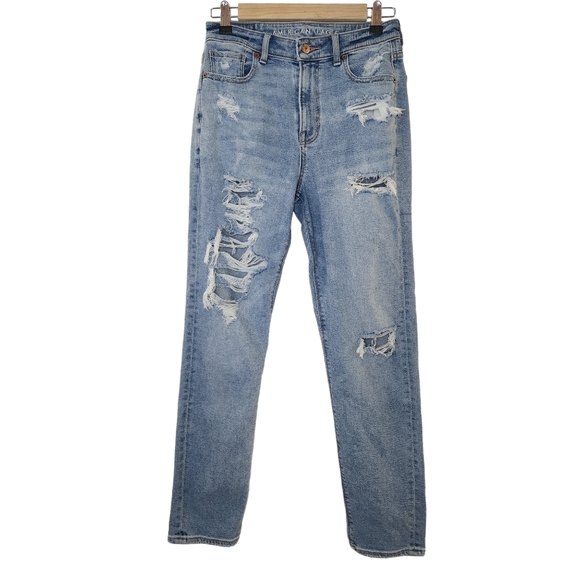 American Eagle Outfitters Denim - American Eagle Stretch Ripped Mom Jeans